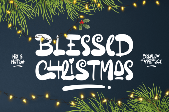 Blessed Christmas Font for Editorial Design