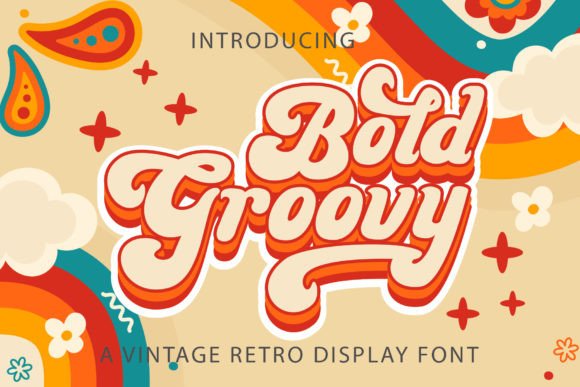 Bold Groovy Font: Retro Editorial Style