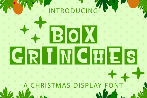 Box Grinches Font Review: A Festive Display Typeface