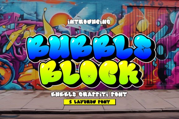 Bubble Block Font: 3D Layered Type for Campaigns
