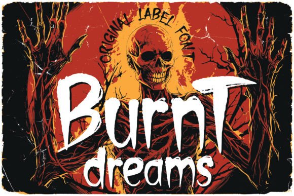 Burnt Dreams Font: Crafting Vintage Horror Style