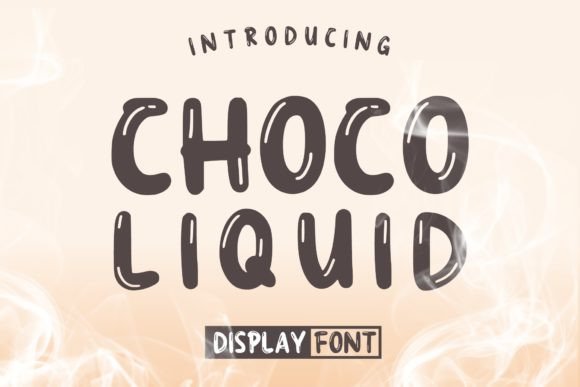 Choco Liquid Font: A Playful Display Typeface for Editorial Design