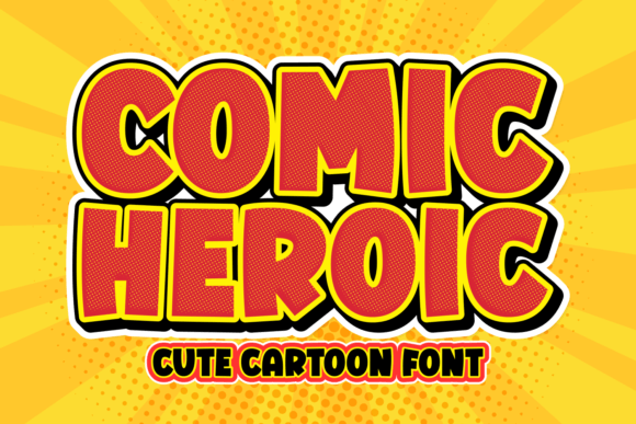 Comic Heroic Font: Bold Typography for Web Design