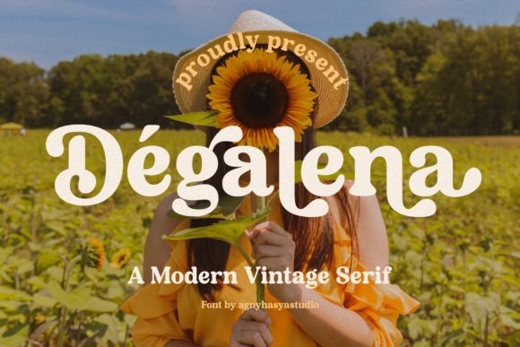 Degalena Font: A Modern Vintage Serif for Web Design