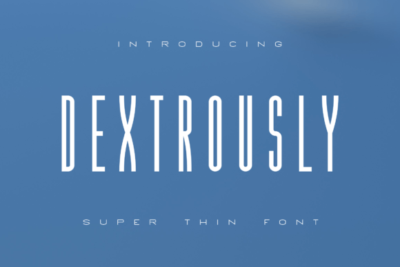 Dextrously Font: Retro Display Typography for Web Design