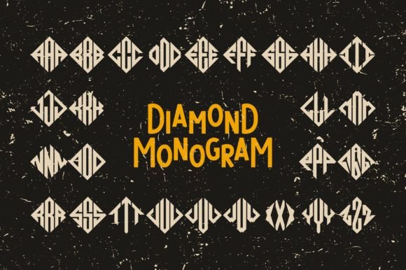Diamond Monogram Font: Elevating Campaign Visuals