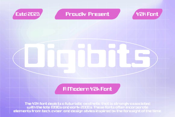 Digibits Font: A Y2K Typeface for Modern Branding