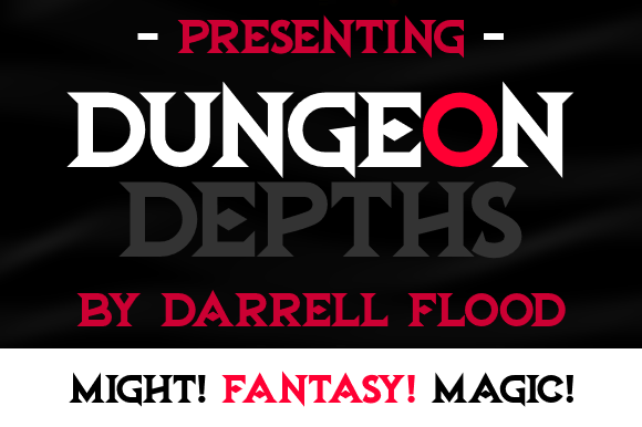 Dungeon Depths Font: A Display Typeface for Fantasy Campaigns