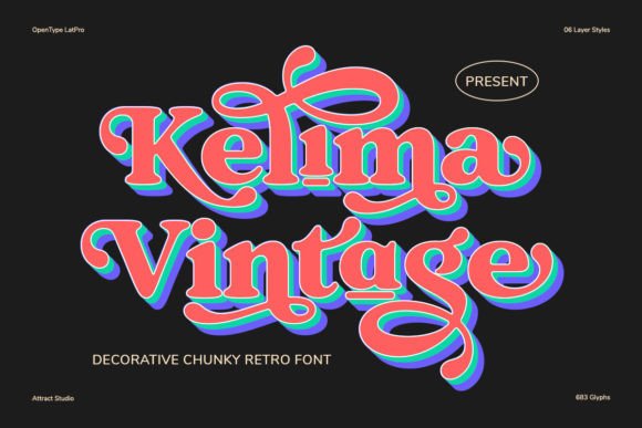 Kelima Vintage Font for Handmade Labels & Crafts