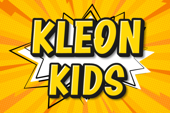 Kleon Kids Font: A Friendly Display Typeface for Small Business Branding
