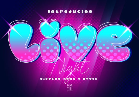 Live Night Font: Bold Display Type for Digital Campaigns