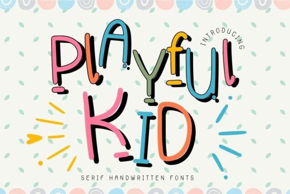 Playful Kid Font: Groovy Display Type for Makers