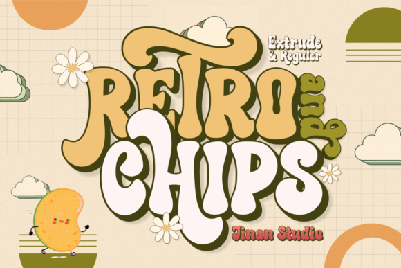 Retro and Chips Font: A Display Typeface for Branding