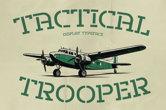 Tactical Trooper Font: Modern Stencil Typography for Web Design