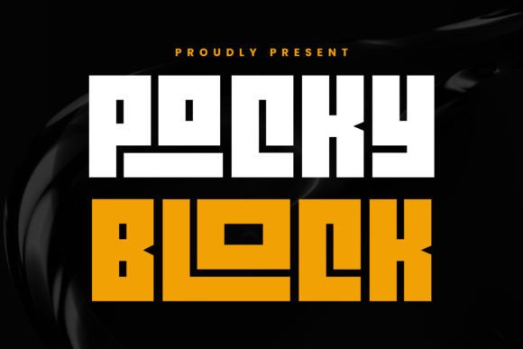 Testing Pocky Block Font for Active Brand Identity