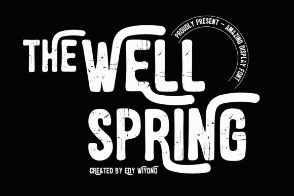 The Wellspring Font Review: A Distressed Display Typeface for Authentic Branding