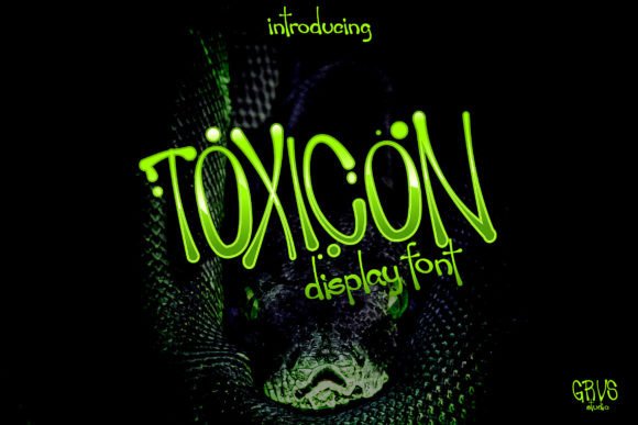 Toxicon Font: Psychedelic Display Type for Web Design