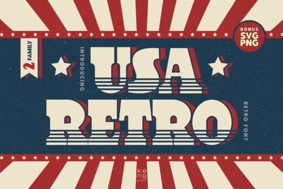 Usa Retro Font Review for Web Design
