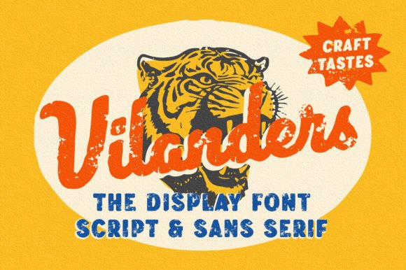 Vilanders Font: Hand-Drawn Charm for Maker Labels